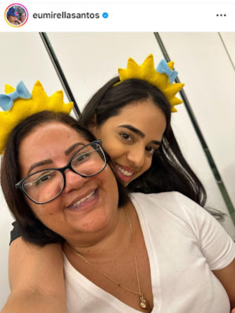 Em post de Dia das Mães no Instagram, influencer Mirella Santos homenageia a mãe. 
