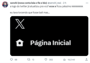 Usuários criticam mudança de nome do Twitter para X e nova logomarca