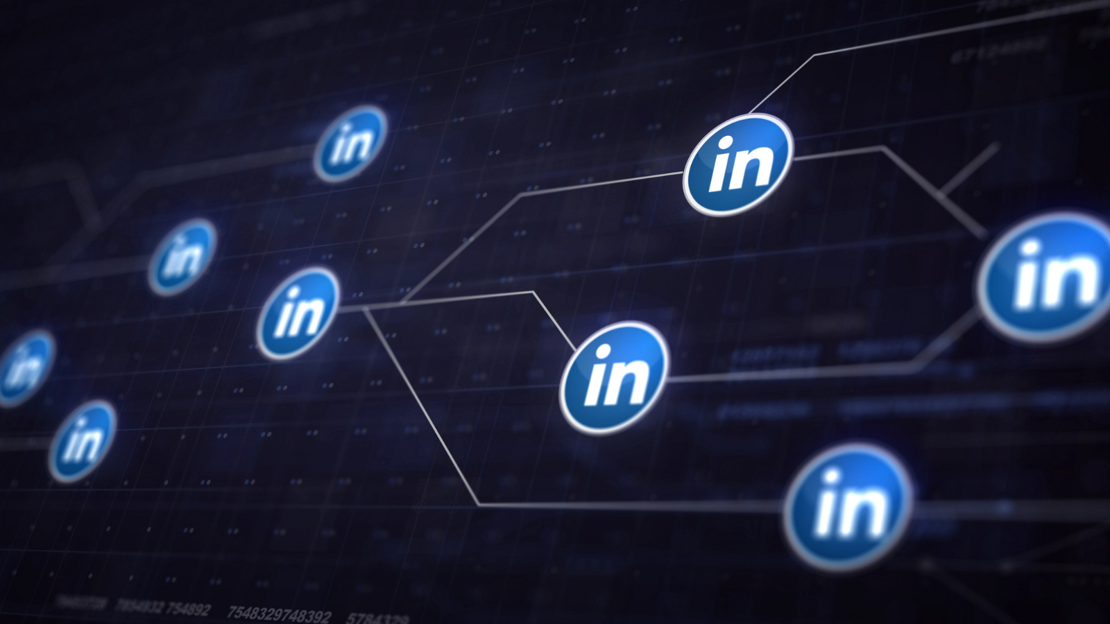 Ícones do LinkedIn conectados