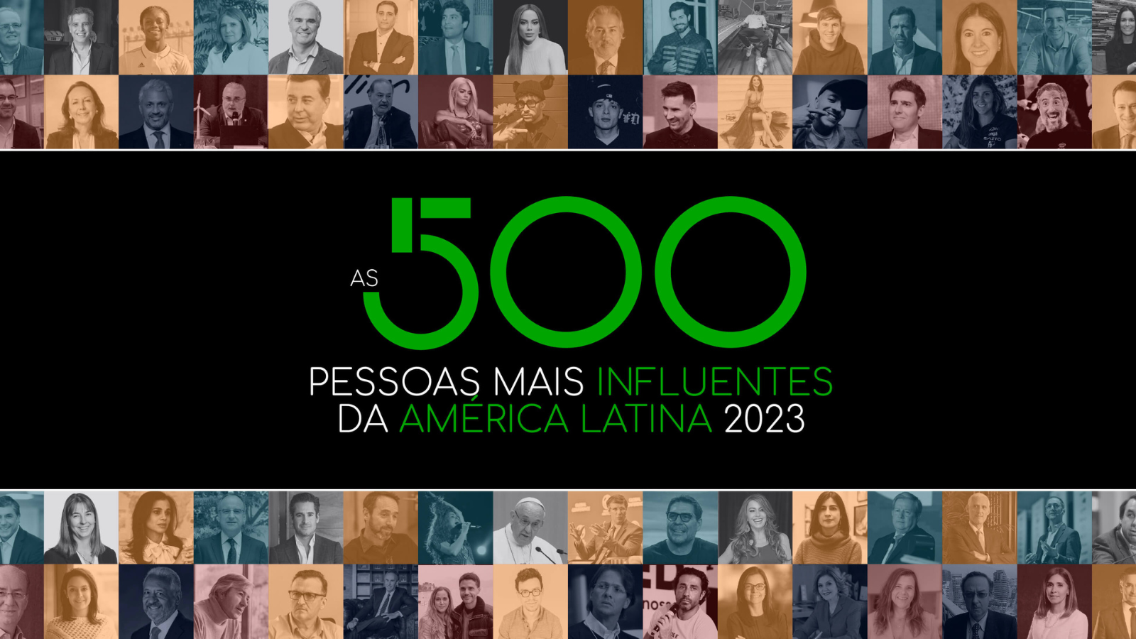 Imagem das 500 pessoas mais influentes da América Latina em que estão os brasileiros mais influentes.
