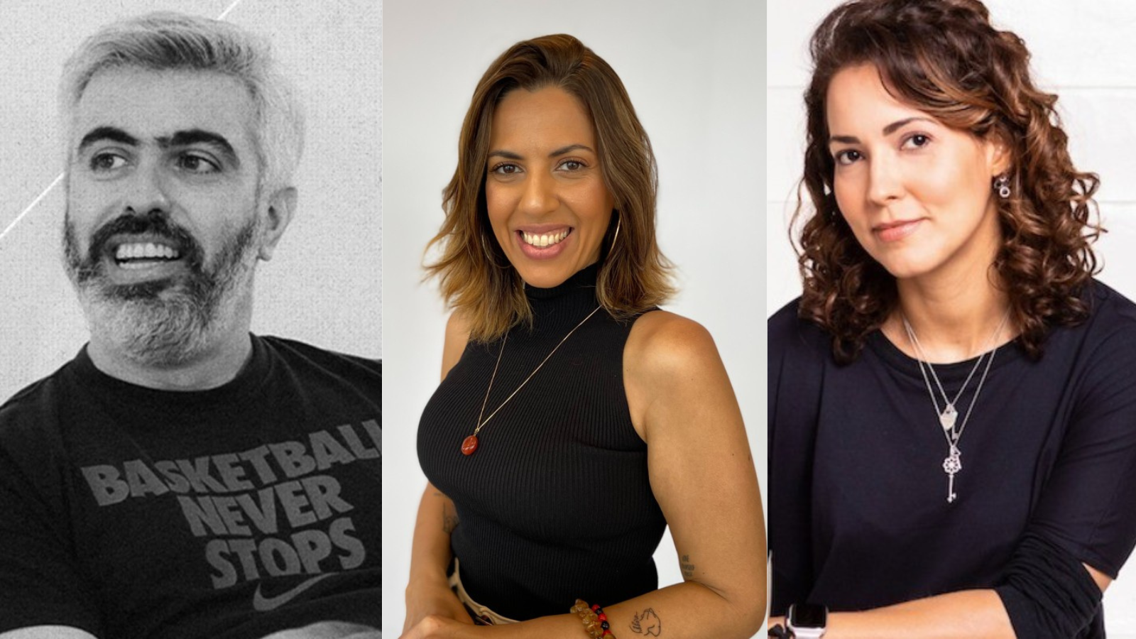 Igor Pulga ex CMO do Santander, Vanessa Farina da iD\TBWA e Talita Zampieri na Superlógica