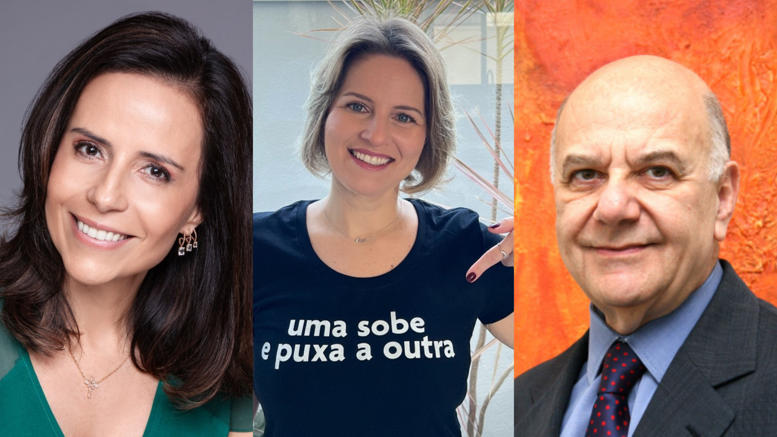 Carla Mita da Visa, Raquel Albernaz da Hershey's Latam e Miguel Ignatios da ADVB