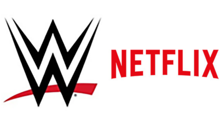 símbolo da WWE ao lado do da Netflix