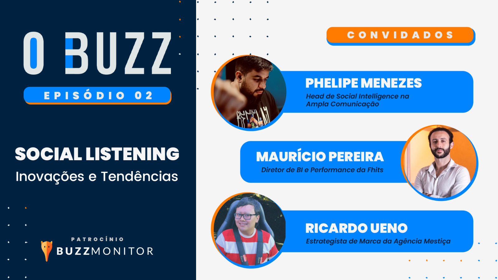 card branco e azul com o texto "social listening: inovações e tendências